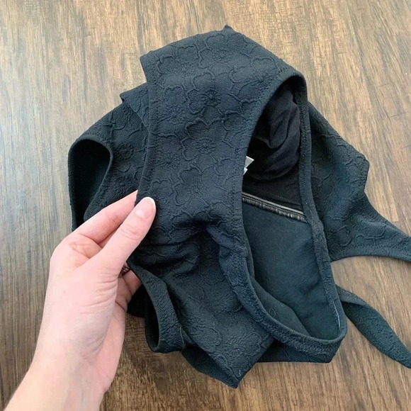 Vintage lady Gottex black floral one piece swimsuit - Picture 11 of 14